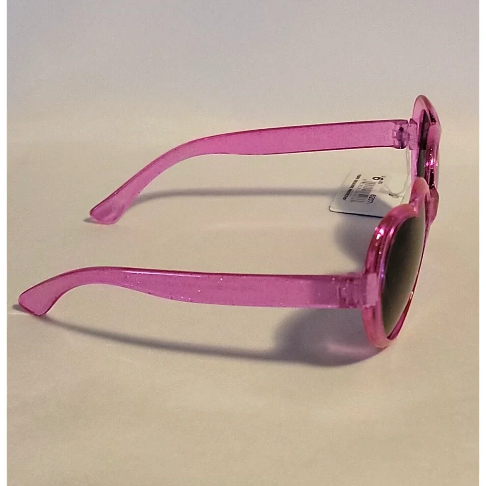 Piranha Kidz Sunglasses Style # 62076 Pink Glitter Heart Frame